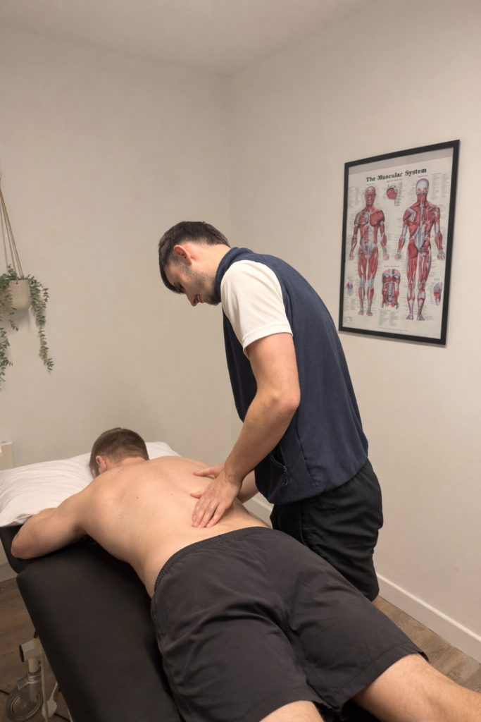 What Sets Us Apart From Other Sports Massage Clinics in Newcastle?​ image of someone getting a massage treatment